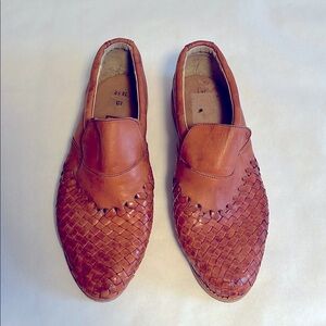Men's Tan Leather Loafers